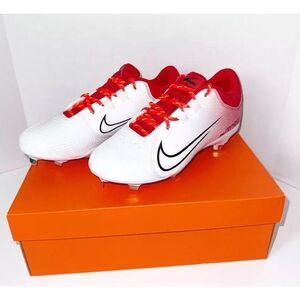Nike Womens Hyperdiamond 4 Pro Metal Fastpitch Softball Cleats Red White Sz 9